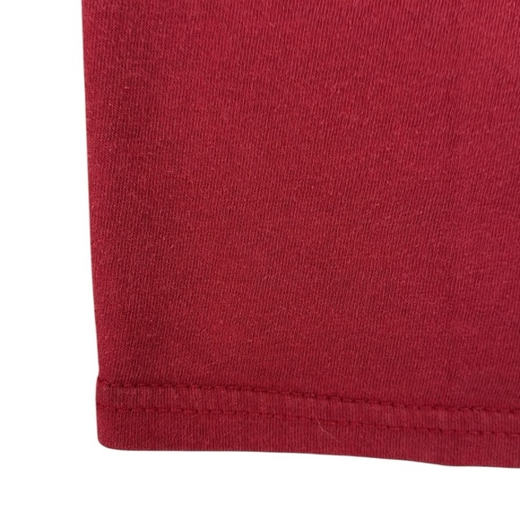 Vintage Russell Athletic Men’s Stanford Tee All Cotton Red White Spell Out Large - Picture 7 of 10